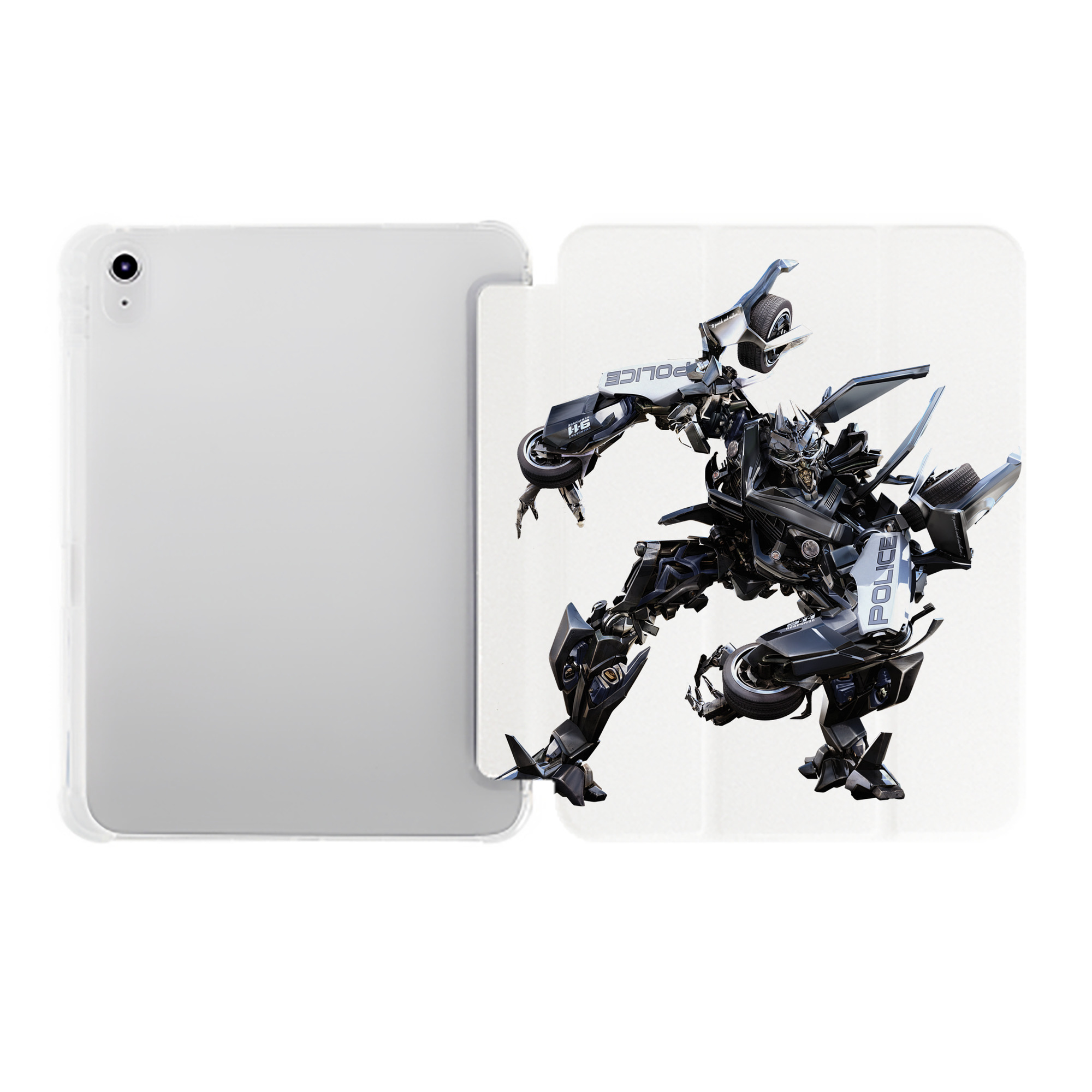 （画像用）  IPad ケース ペン収納付き 三つ折りスタンド PUレザー×シリコン 対応機種9.5/10.5/10.9インチ